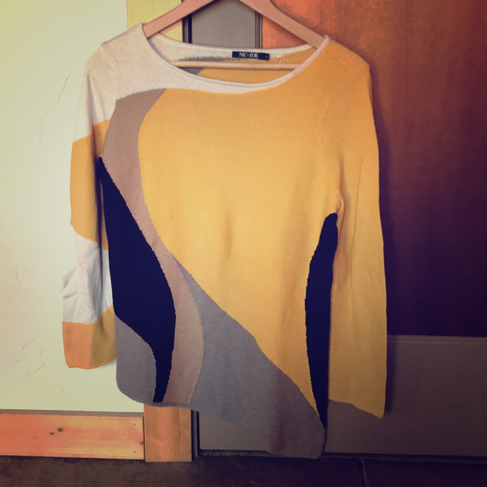 Nic and Zoe asymmetrical sweater.